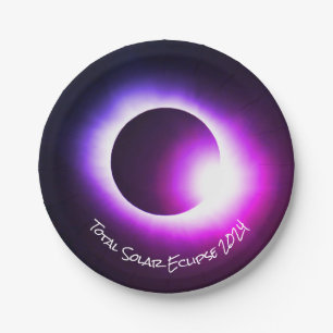Solar eclipse 2024, April 8th Paper Plate