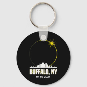 Solar Eclipse 2024 Buffalo Skyline Total Solar Ecl Keychain