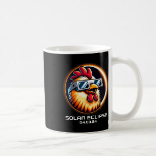 Solar Eclipse 2024 Chicken Totality Cute Matching  Coffee Mug
