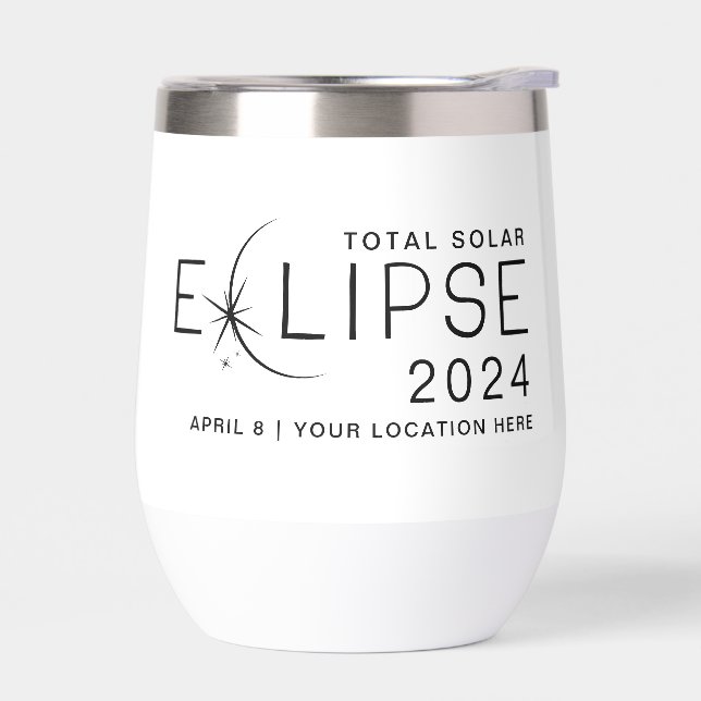 Solar Eclipse 2024 Custom Location Commemorative (Left)