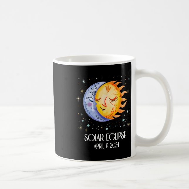 Solar Eclipse 2024 Cute Solar Eclipse Kids Boys Gi Coffee Mug (Right)
