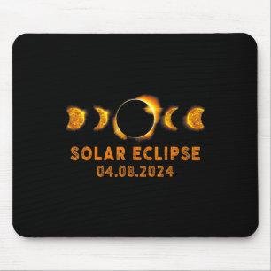 Solar Eclipse 2024 Cute Solar Eclipse Kids Toddler Mouse Pad