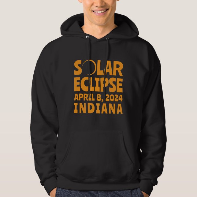Solar Eclipse 2024 Indiana Hoodie (Front)