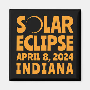 Solar Eclipse 2024 Indiana Magnet
