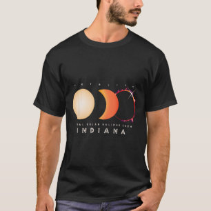 Solar Eclipse 2024 Indiana Total Eclipse Astronomy T-Shirt