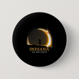 Solar Eclipse 2024 Indiana Total Solar Eclipse 2 Inch Round Button