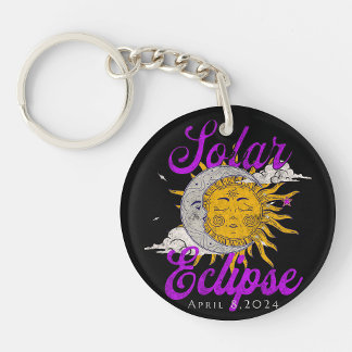 Solar Eclipse 2024 Keychain