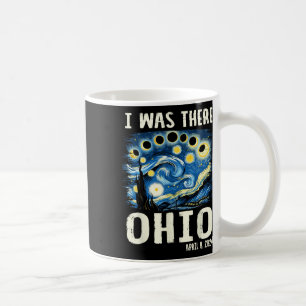 Solar Eclipse 2024 Ohio - Starry Night Painting Coffee Mug
