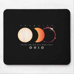 Solar Eclipse 2024 Ohio Total Eclipse America Grap Mouse Pad