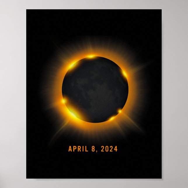 Solar Eclipse 2024  Poster (Front)