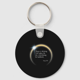 Solar Eclipse 2024 - Psalm 191 Keychain