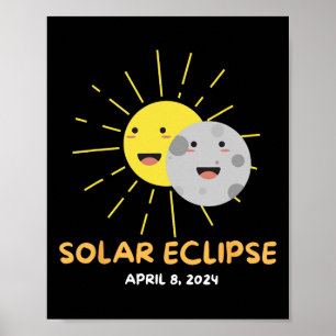 Solar Eclipse 2024 Solar Eclipse Kids Toddler Boys Poster