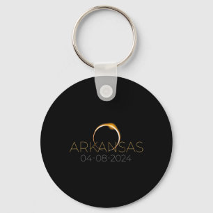 Solar Eclipse 2024 State Arkansas Total Solar Ecli Keychain