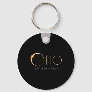 Solar Eclipse 2024 State Ohio Total Solar Eclipse Keychain