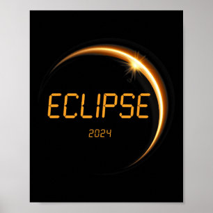 Solar Eclipse 2024 Total Solar Eclipse 4.08.24 13  Poster