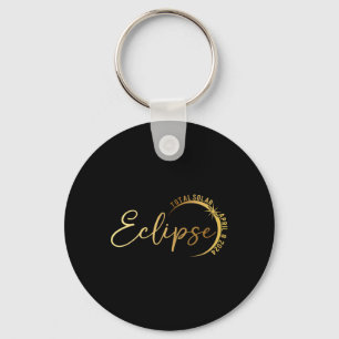 Solar Eclipse 2024 Total Solar Eclipse 4.08.24 1 Keychain
