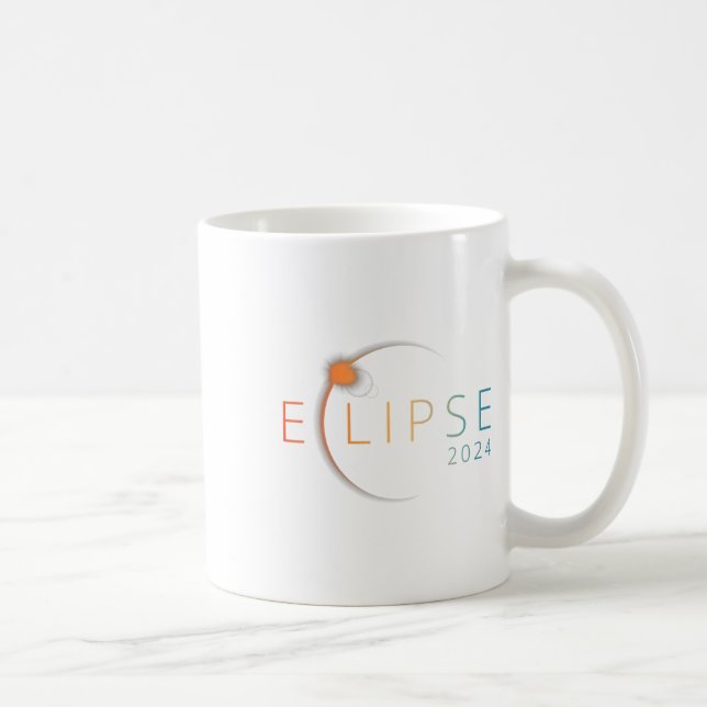 Solar Eclipse 2024 Total Solar Eclipse 4.08.24 2  Coffee Mug (Right)