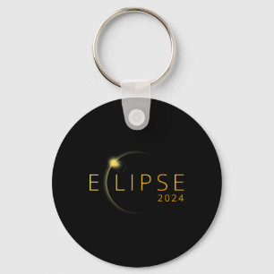 Solar Eclipse 2024 Total Solar Eclipse 4.08.24 3 Keychain
