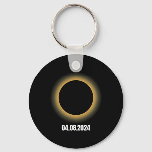Solar Eclipse 2024 Total Solar Eclipse 4.08.24 Keychain