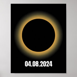 Solar Eclipse 2024 Total Solar Eclipse 4.08.24  Poster