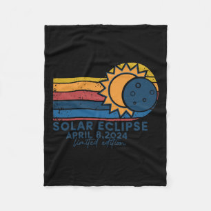 Solar Eclipse 2024 Total Solar Eclipse April 8 202 Fleece Blanket