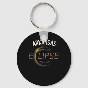 Solar Eclipse 2024 Total Solar Eclipse State Arkan Keychain