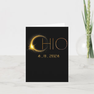 Solar Eclipse 2024 Total Solar Eclipse State Ohio  Card