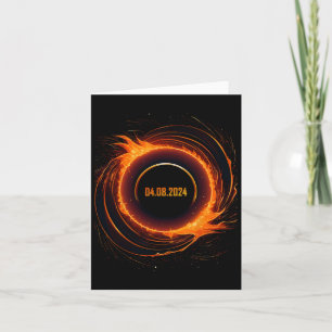 Solar Eclipse 2024 Total Sun Eclipse Card