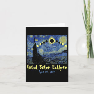 Solar Eclipse 2024 Totality April 8 Men Women Kids Card