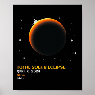 Solar Eclipse 2024 Totality April 8  Poster