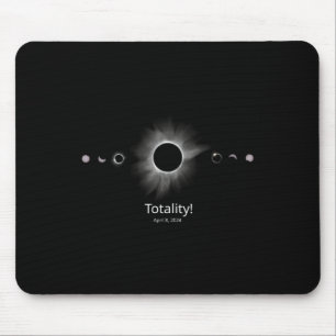 Solar Eclipse 2024 Totality  Mouse Pad