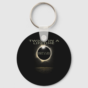 Solar Eclipse 2024 Twice In Lifetime Solar Eclipse Keychain