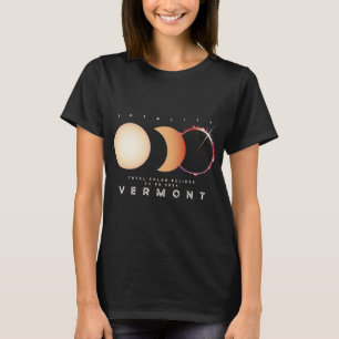 Solar Eclipse 2024 Vermont Total Eclipse Astronomy T-Shirt