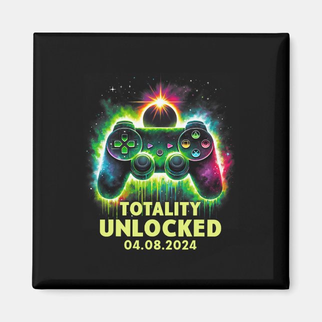 Solar Eclipse 2024 Video Game Gaming  Magnet (Front)