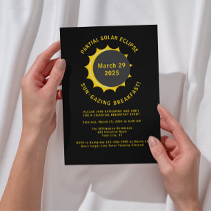 Solar Eclipse 2025 Breakfast Viewing Party Invitation