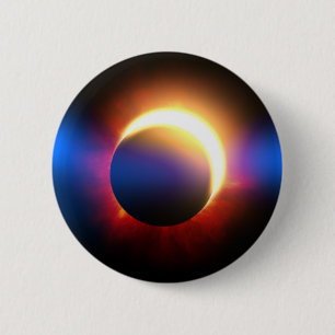 Solar Eclipse 2 Inch Round Button