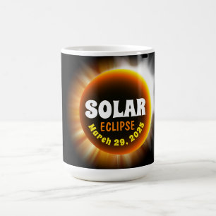 Solar Eclipse 3/29/2025 Custom Text Coffee Mug