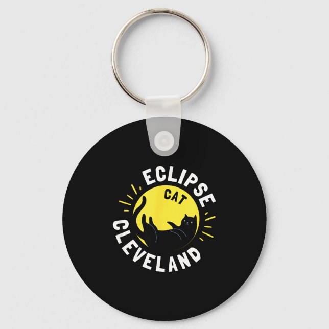 Solar Eclipse 4 8 24 Keychain (Front)