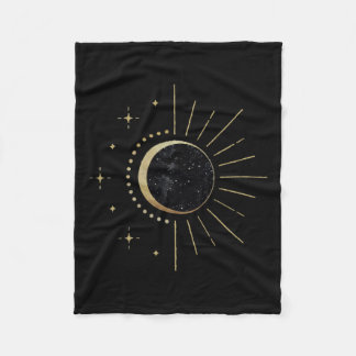 Solar Eclipse American Total Solar Eclipse Path Of Fleece Blanket