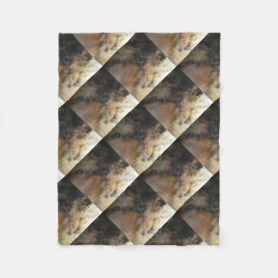 Solar Eclipse and Clouds Fleece Blanket