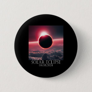 Solar Eclipse April 2024 04.08.24  2 Inch Round Button