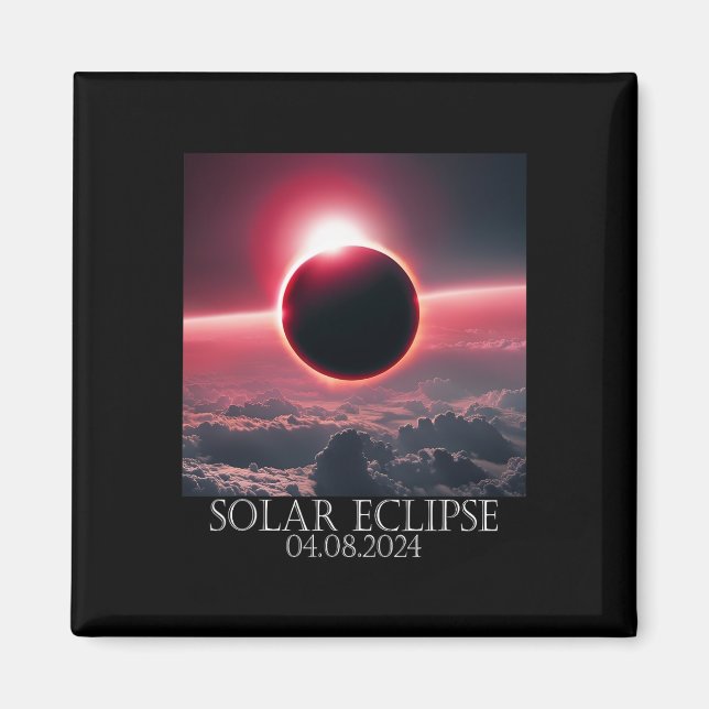 Solar Eclipse April 2024 04.08.24  Magnet (Front)