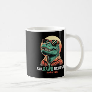 Solar Eclipse April 8 2024 Eclipse Kids Boys Trex Coffee Mug