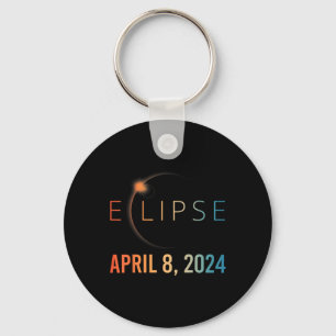 Solar Eclipse April 8 2024 Total Solar Eclipse  Keychain