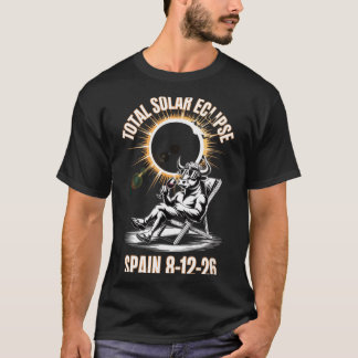 Solar Eclipse August 12 2026 Spain Total Artwork T-Shirt