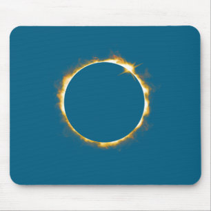 Solar Eclipse August 21 2017 Illustration Mouse Pad