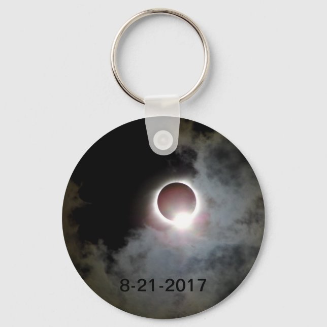 Solar Eclipse August 21st 2017 Keychain (Front)
