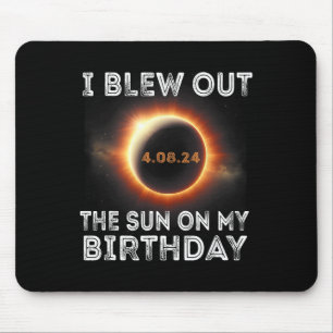 Solar Eclipse Birthday I Blew Out The Sun On My Bi Mouse Pad