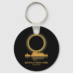 Solar Eclipse Buffalo New York Souvenir Totality Keychain