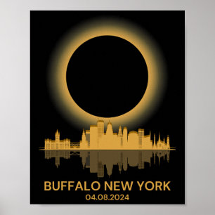 Solar Eclipse Buffalo New York Souvenir Totality  Poster